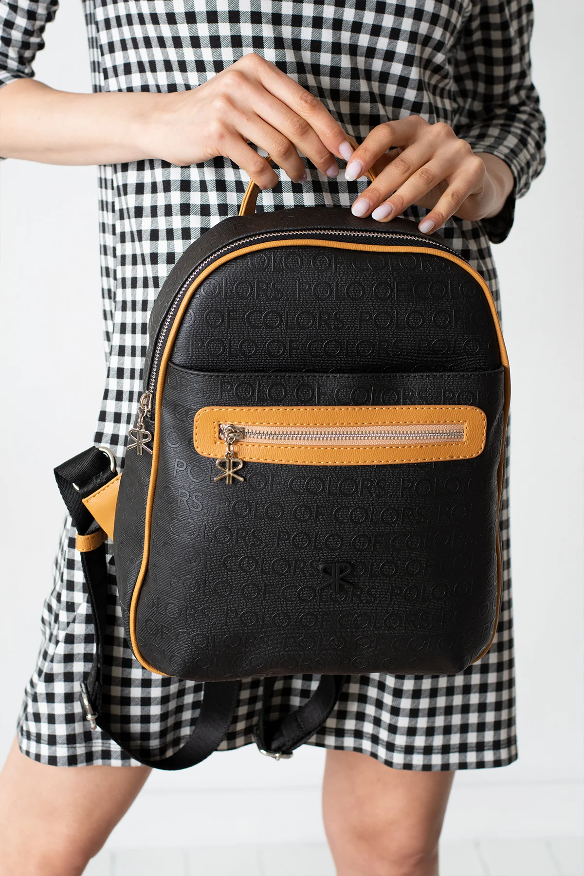 İmpolo Maya Siyah Taba Sırt  Kadın Çanta 35x28 Ebat - Görsel 2