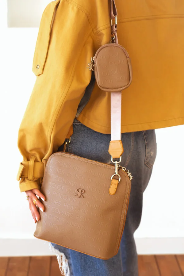 İmpolo Aisha Çapraz Spor Vizon  Taba Kadın Çanta 24x26 Ebat