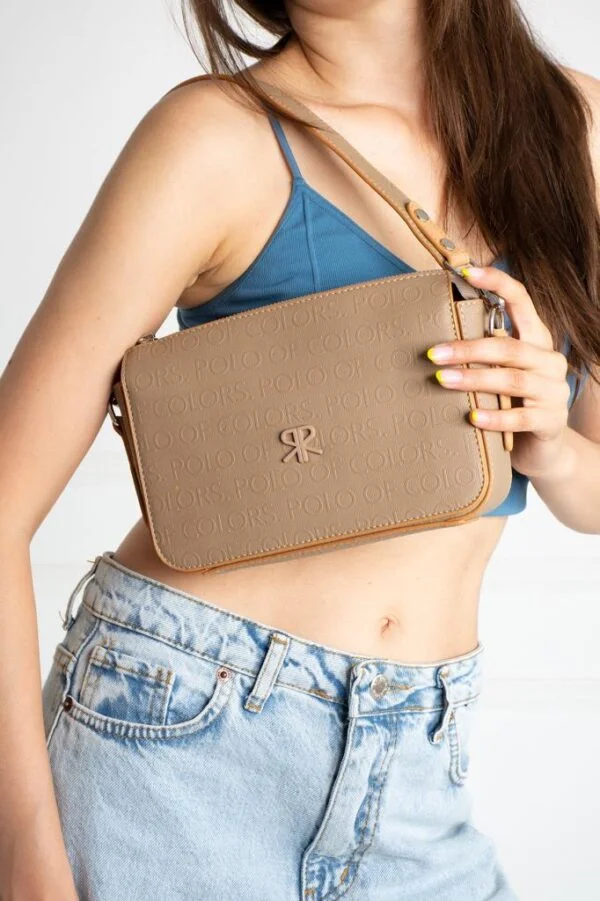 İmpolo Dayanna Vizon Taba Kadın Omuz Ve Çapraz Çanta 16x22 ebat