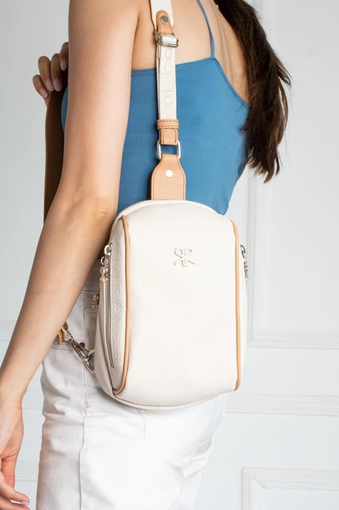 İmpolo Lilyan Krem Taba Kadın Bel Ve Çapraz Çanta 25x16 Ebatında