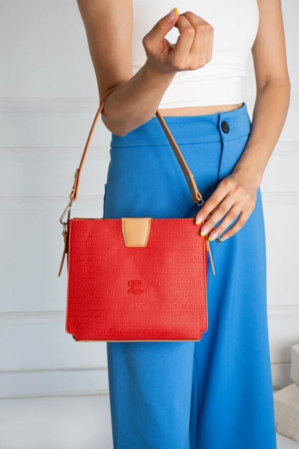 İmpolo Luna Kırmızı Taba Kadın Omuz Ve Çapraz Çanta 19x23 ebat