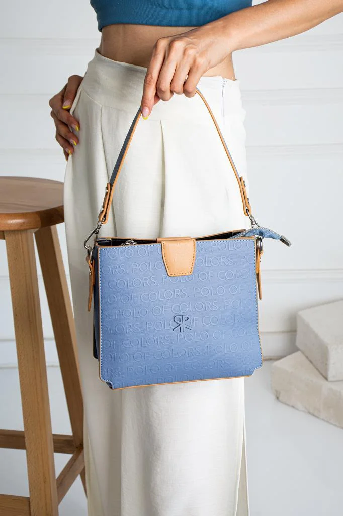 İmpolo Luna Mavi Taba Kadın Omuz Ve Çapraz Çanta 19x23 ebat