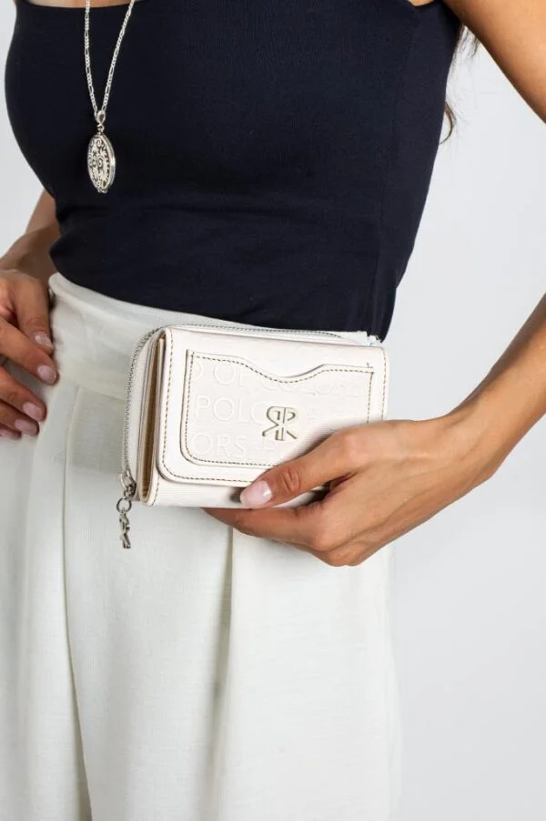 Impolo Hazel Krem Kadın Cüzdan 14x11 Ebat