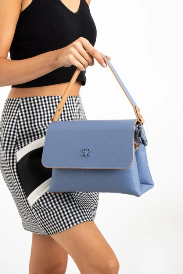 Impolo Kris Mavi Kadın Omuz Çantası 22x26 Ebatı