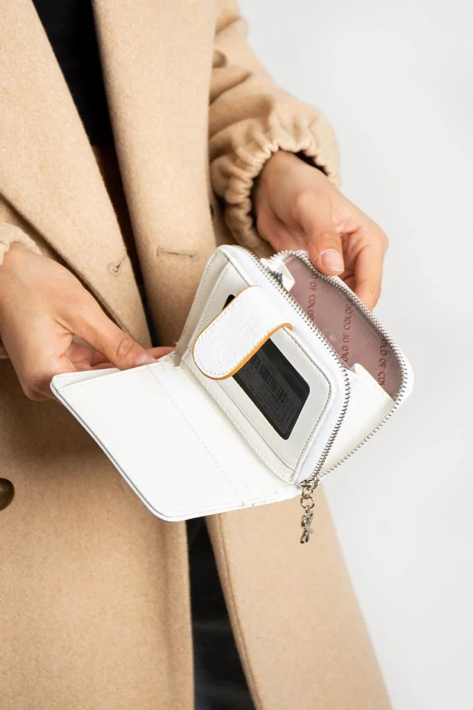 Impolo Nora Beyaz Kadın Cüzdan 10x13 Ebatında - Görsel 2