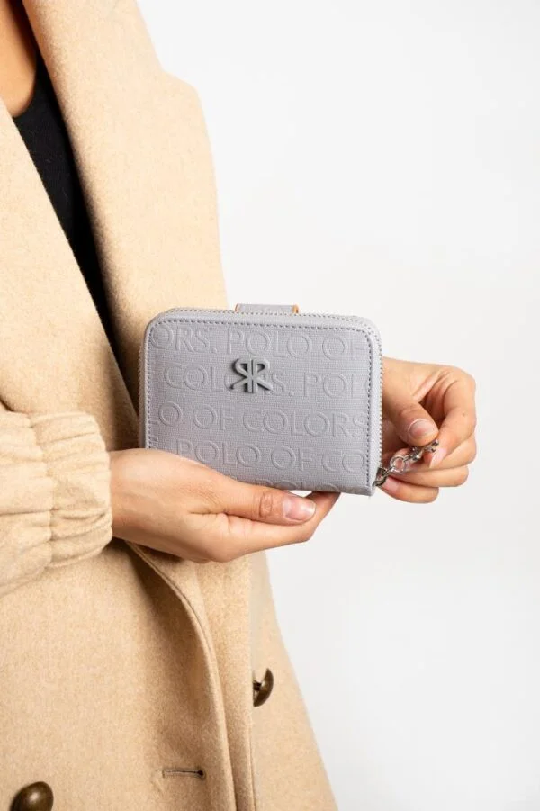 Impolo Nora Gri Kadın Cüzdan 10x13 Ebatında