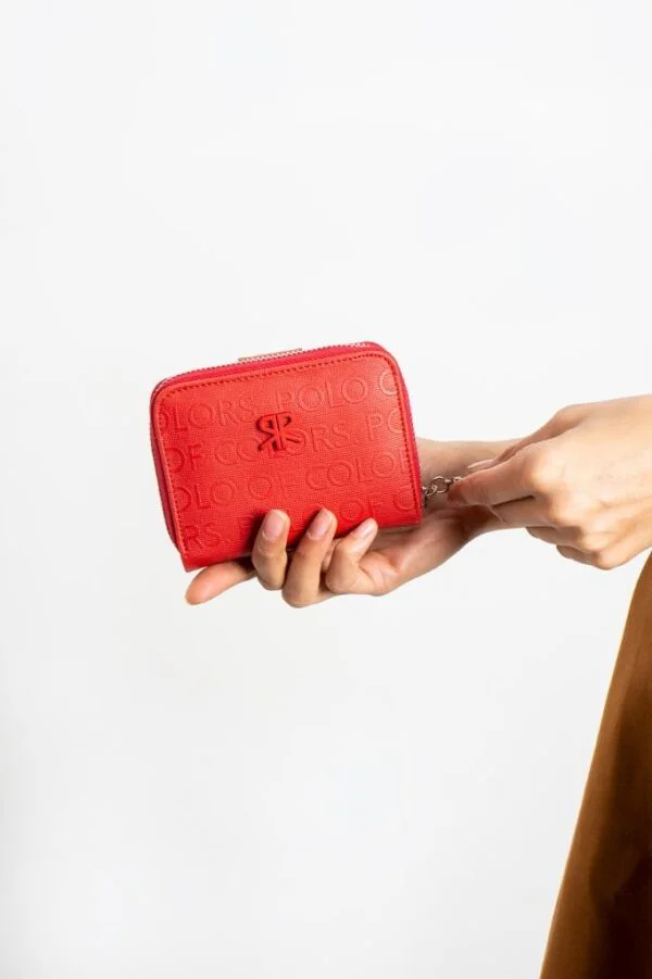 Impolo Nora Kırmızı Kadın Cüzdan 10x13 Ebatında