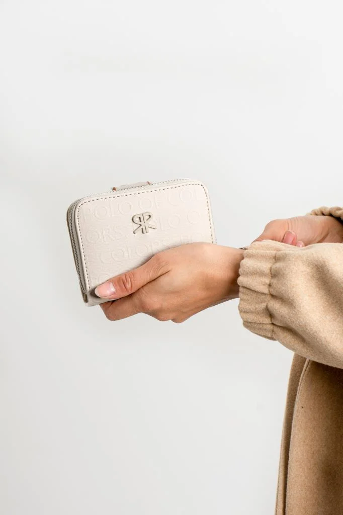 Impolo Nora Krem Kadın Cüzdan 10x13 Ebatında