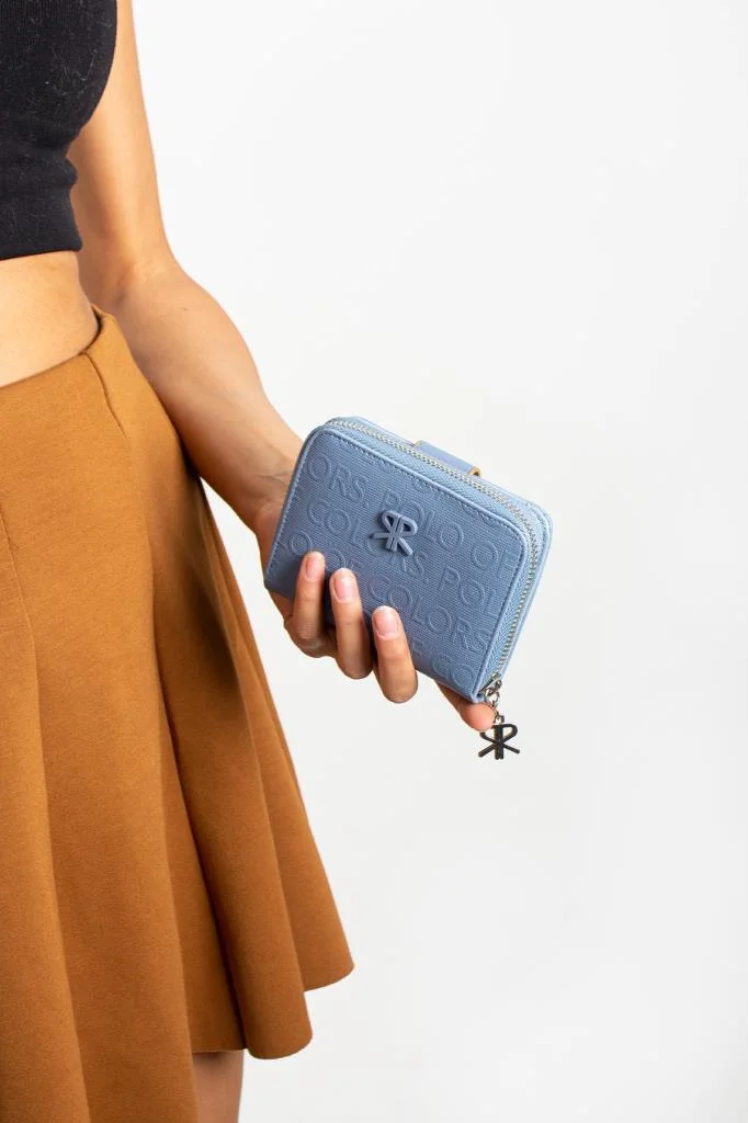 Impolo Nora Mavi Kadın Cüzdan 10x13 Ebatında