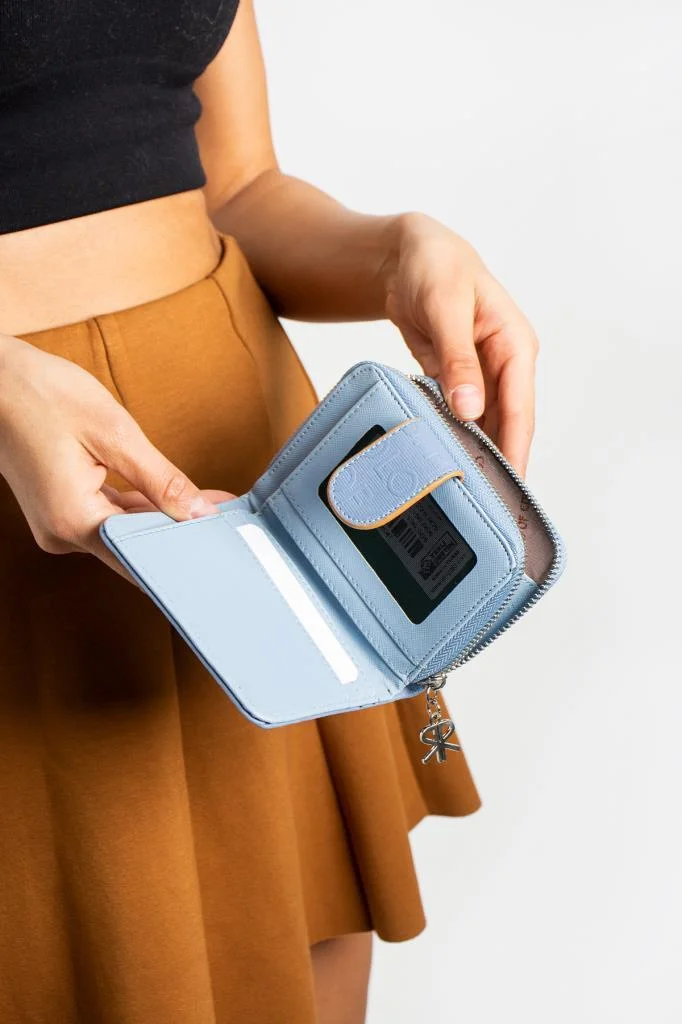 Impolo Nora Mavi Kadın Cüzdan 10x13 Ebatında - Görsel 3