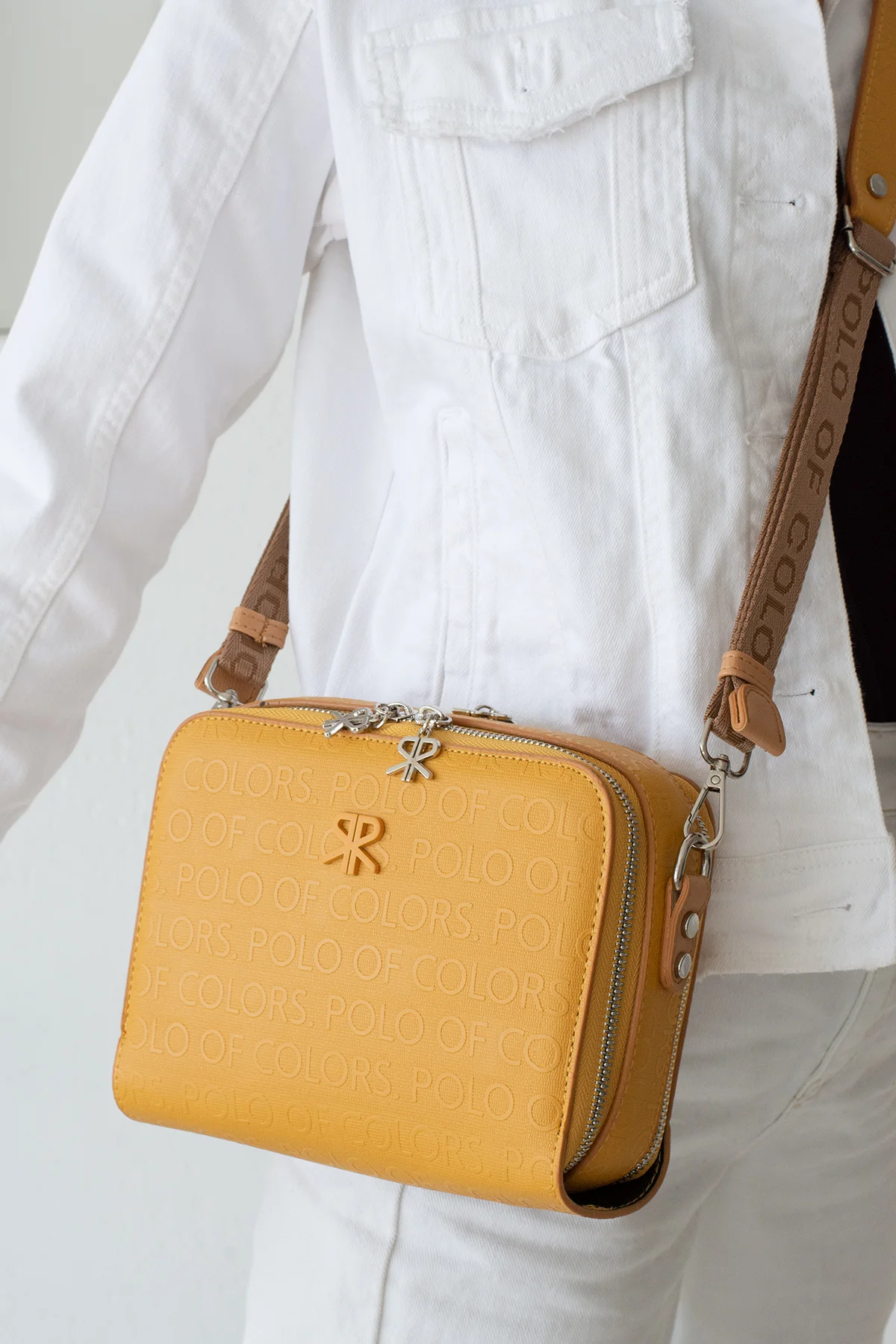 İmpolo Beti Hardal Taba Kadın Omuz Ve Çapraz Çantası 16X21 Ebatında