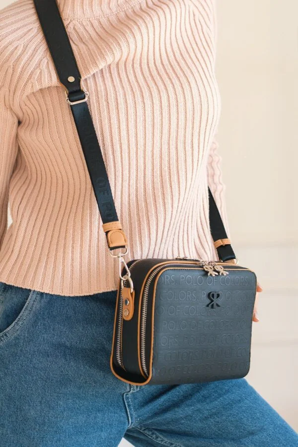 İmpolo Beti Siyah Taba Kadın Omuz Ve Çapraz Çantası 16X21 Ebatında