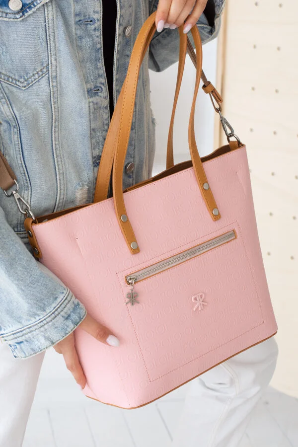 İmpolo Linda  Üçgözlü  Pudra  Taba Kadın Omuz Çanta