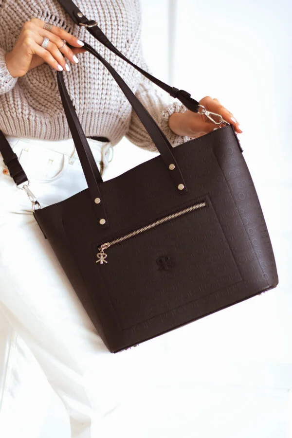 İmpolo Linda  Üçgözlü  Siyah Kadın Omuz Çanta