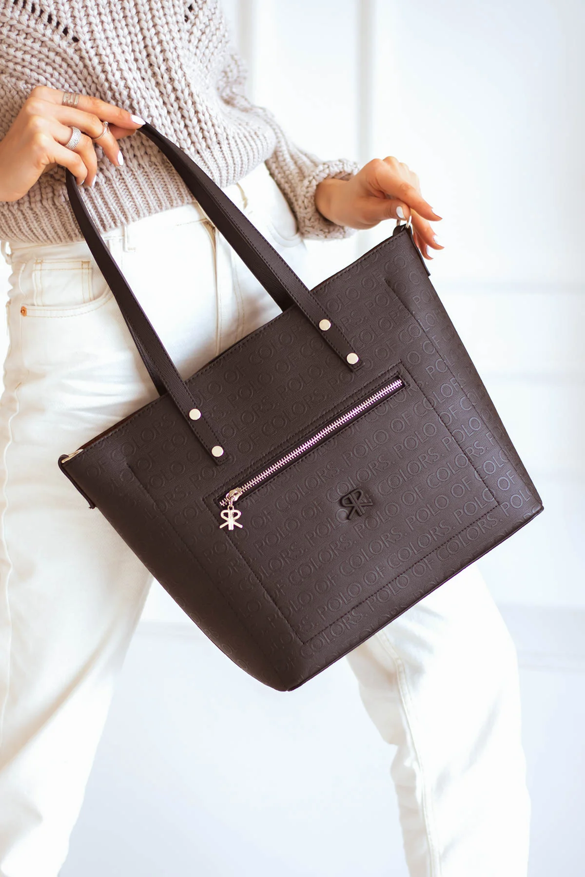 İmpolo Linda  Üçgözlü  Siyah Kadın Omuz Çanta - Görsel 2