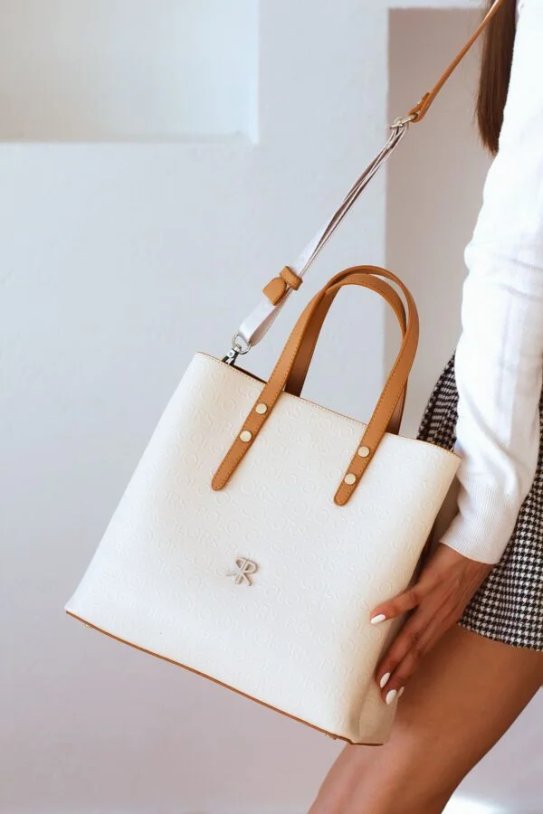 İmpolo Lori  Omuz Krem  Taba  Kadın Çanta 27x34 Ebat