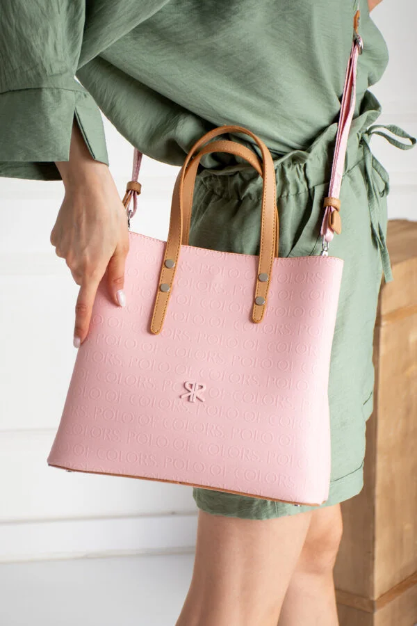 İmpolo Lori  Omuz Pudra  Taba  Kadın Çanta 27x34 Ebat