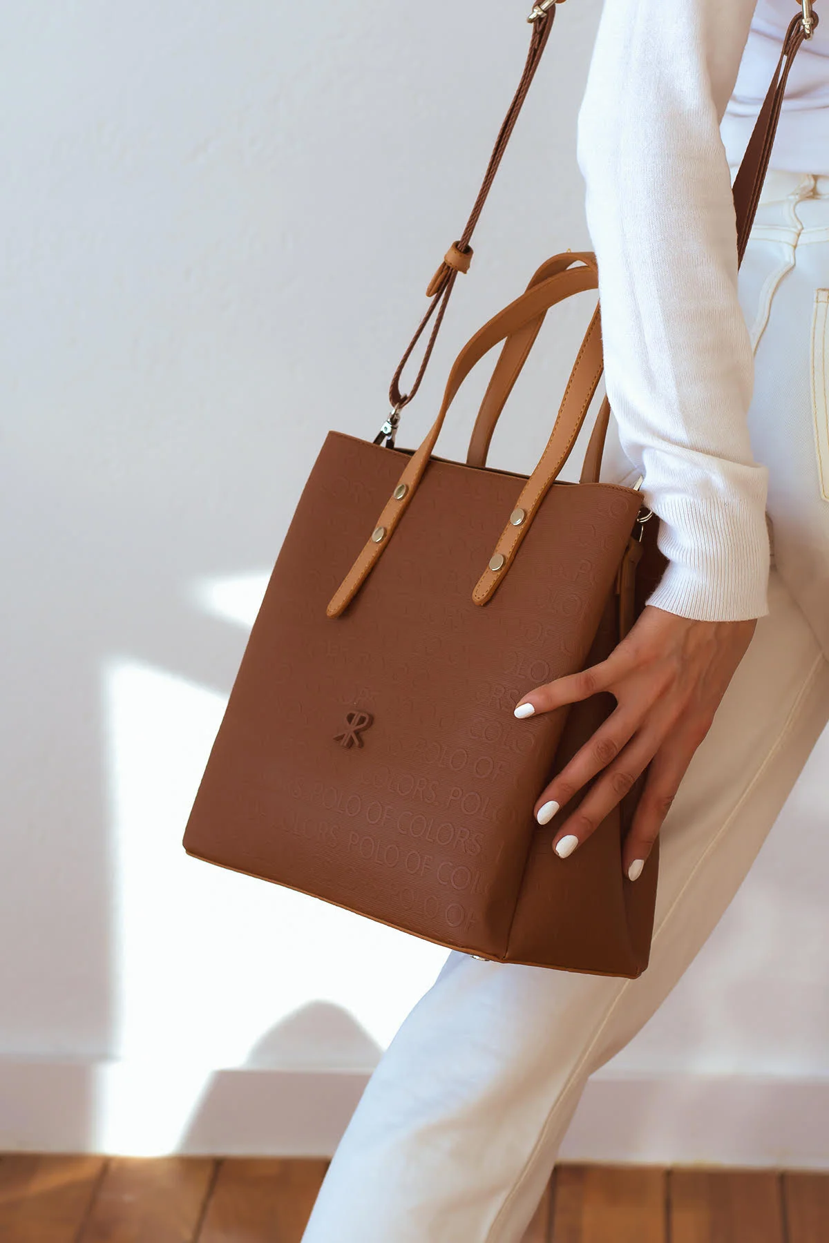 İmpolo Lori Omuz Taba Kadın Çanta 27x34 Ebat - Görsel 2