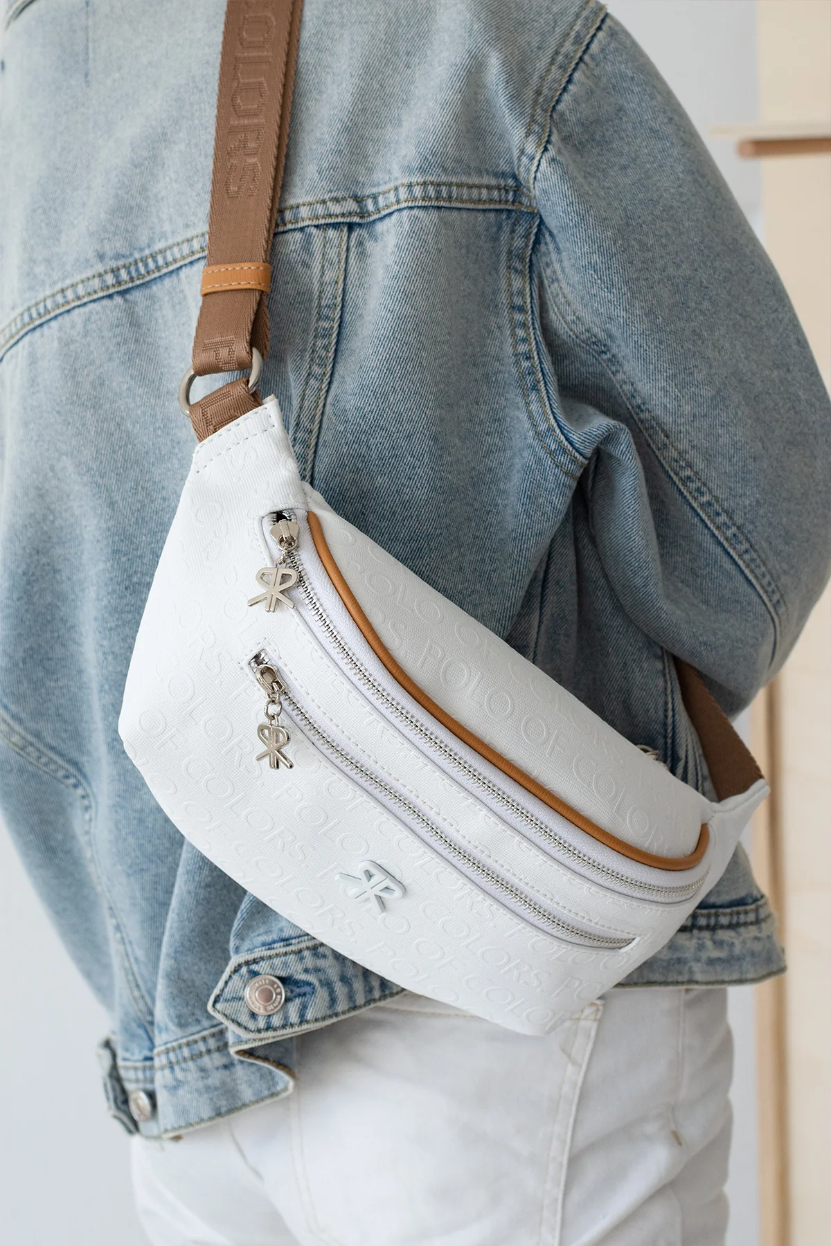 İmpolo Miya  Spor  Beyaz Taba  Kadın Bel Çanta - Görsel 2