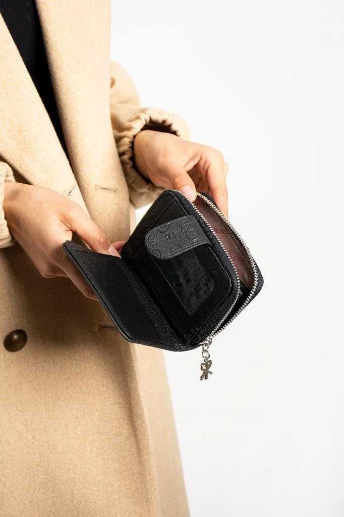 Impolo Nora Siyah Kadın Cüzdan 10x13 Ebatında - Görsel 3