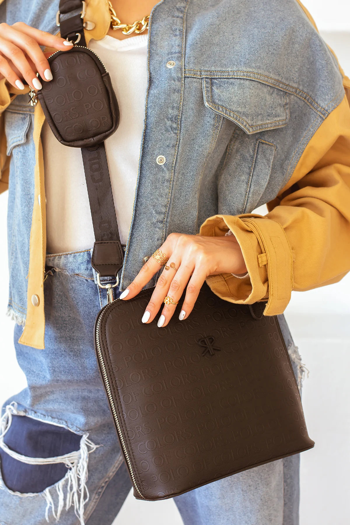 impolo spor omuz ve çapraz çanta uzunluk ebatı 24cm genişlikebatı 26cm - Görsel 2