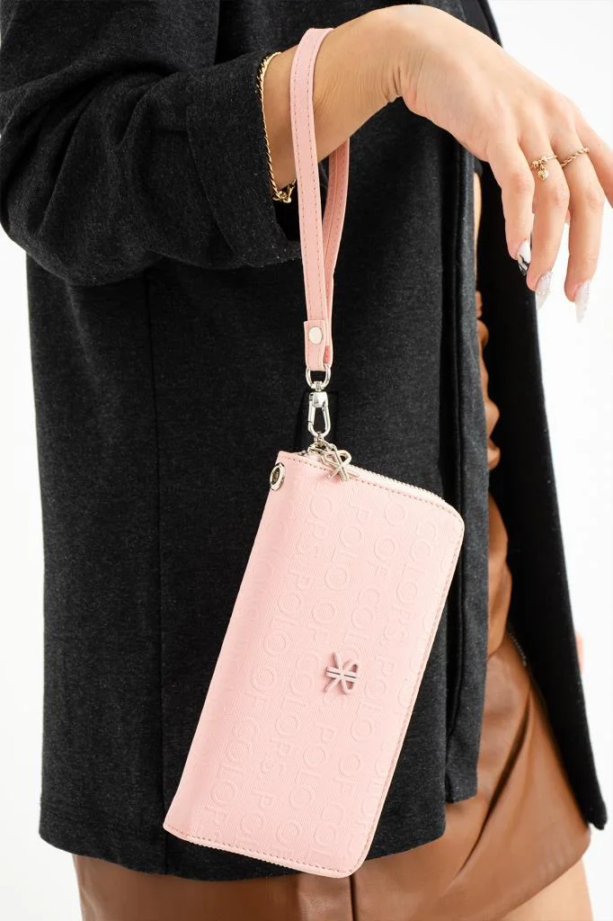 ImPolo Stella Pudra Kadın El Cüzdanı 20x11 Ebat