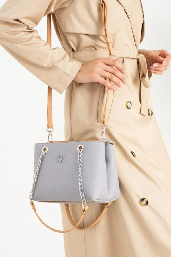 ImPolo Lorin Gri Taba Kadın Omuz Çanta 18x26 Ebat