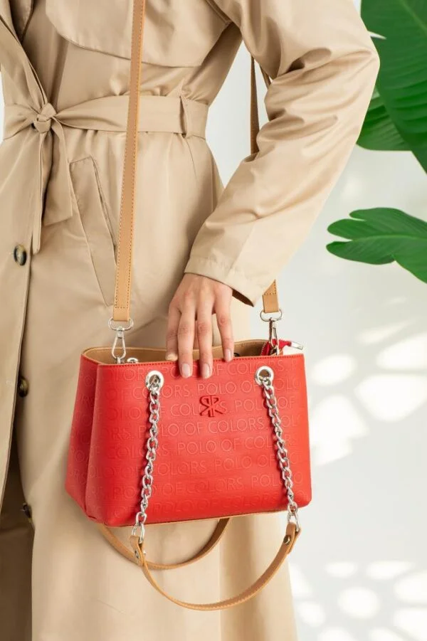 ImPolo Lorin Kırmızı Taba Kadın Omuz Çanta 18x26 Ebat