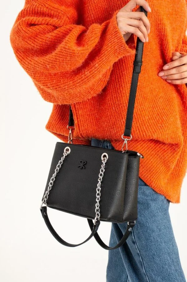 ImPolo Lorin Siyah Kadın Omuz Çanta 18x26 Ebat