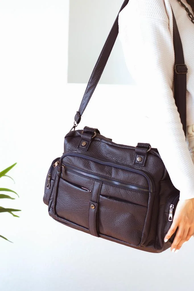 İmpolo Sweta Geniş Hacimli Rolax Lacivet Kadın Çanta - Görsel 2