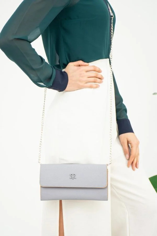 ImPolo sera Gri Taba Kadın Cüzdan Ve Omuz Çantası 14x23 Ebatında