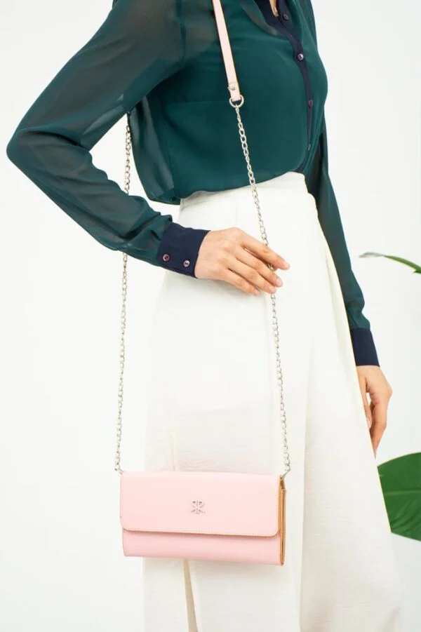 ImPolo sera Pudra Taba Kadın Cüzdan Ve Omuz Çantası 14x23 Ebatında