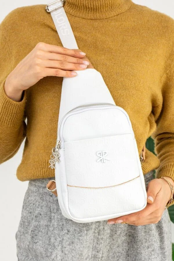 ImPolo Suzi  Beyaz Kamel Kadın Bel Ve Omuz Çantası 31x18 Ebatında