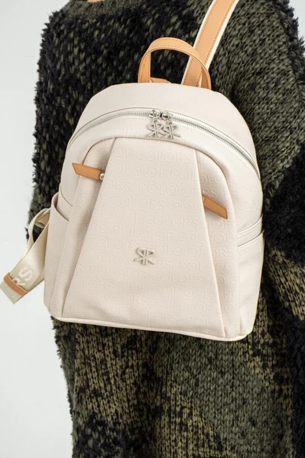 ImPolo Vanessa Krem Kamel Kadın Sırt Çantası 25x30 Ebatında