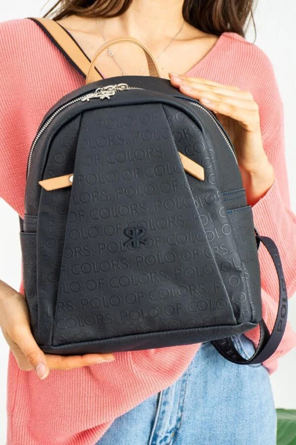 ImPolo Vanessa Lacivert Kamel Kadın Sırt Çantası 25x30 Ebatında