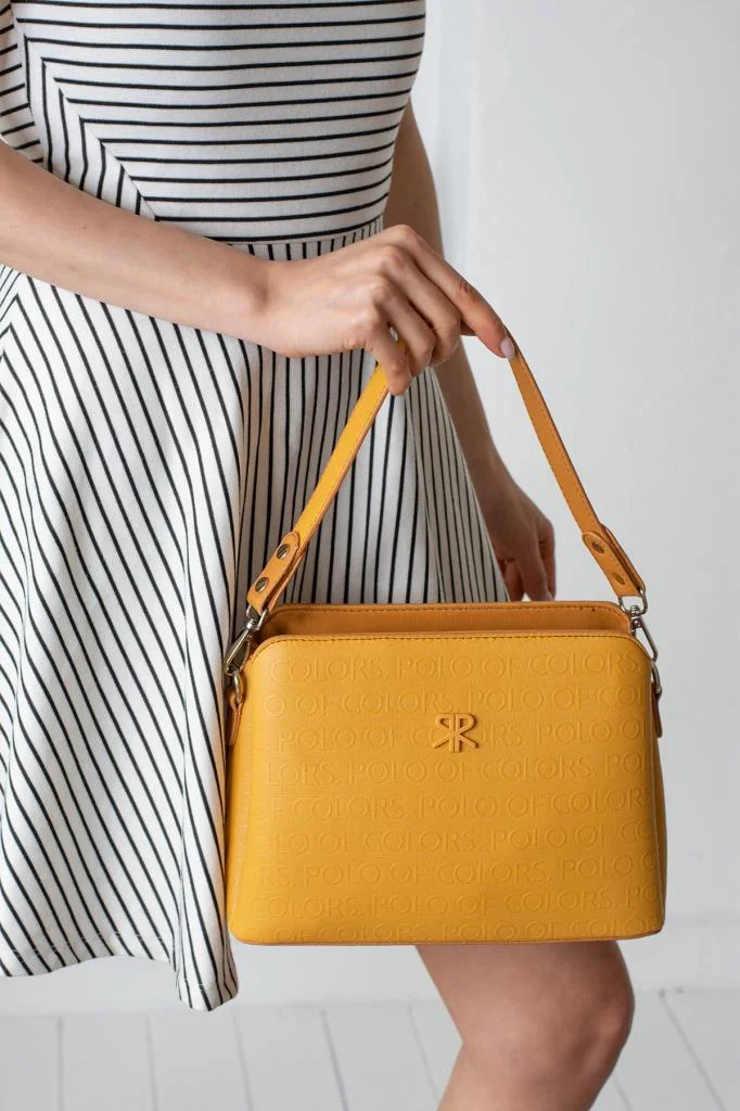 ImPolo Darin Hardal Sarı Kadın Kombin Çanta 25x30 Cüzdan 10x13 Ebat - Görsel 2