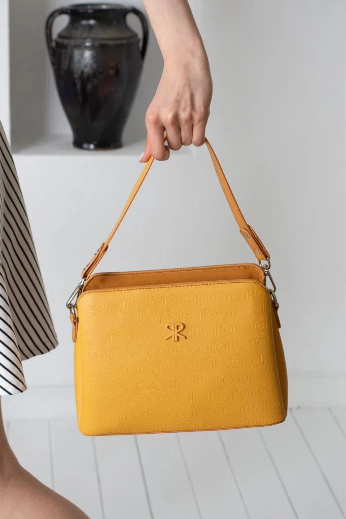 ImPolo Darin Hardal Sarı Kadın Kombin Çanta 25x30 Cüzdan 10x13 Ebat - Görsel 3