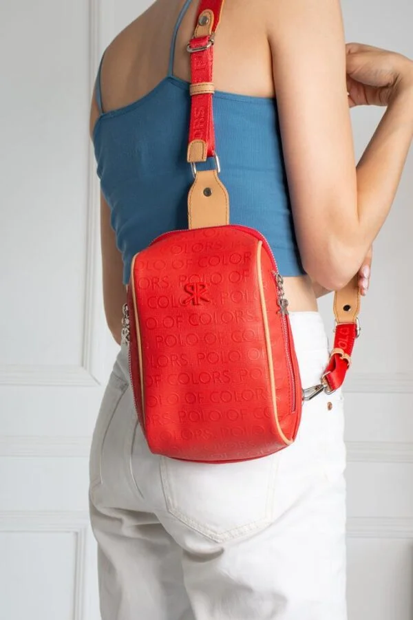 İmpolo Lilyan Kırmızı Taba Kadın Bel Ve Çapraz Çanta 25x16 Ebatında